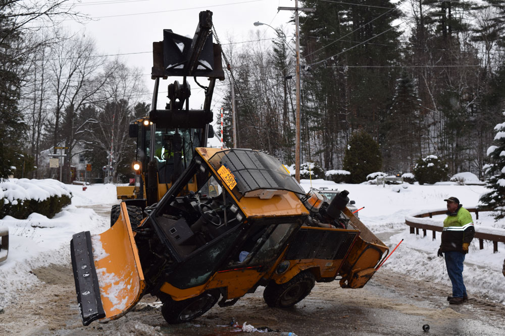 Saranac Lake sidewalk plow crashes on Pine Street News, Sports, Jobs